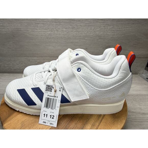 Adidas Powerlift 5 Weightlifting Shoes Mens US 11 White Blue Orange JP9878 main image 5